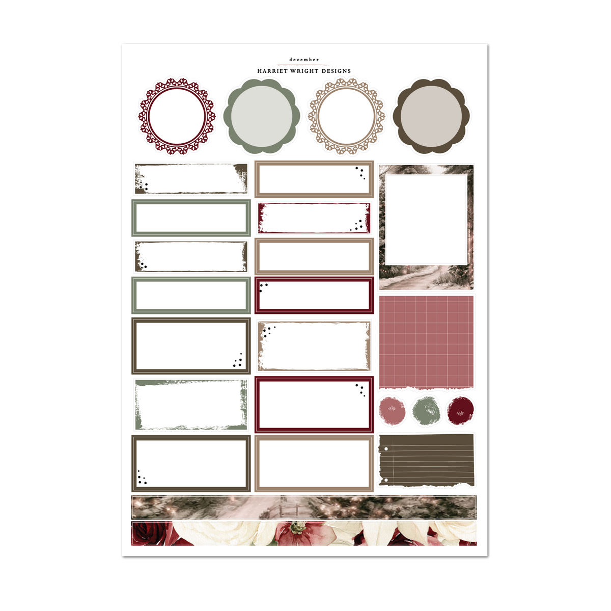 December 2026 | A5 Wide | Monthly Kit