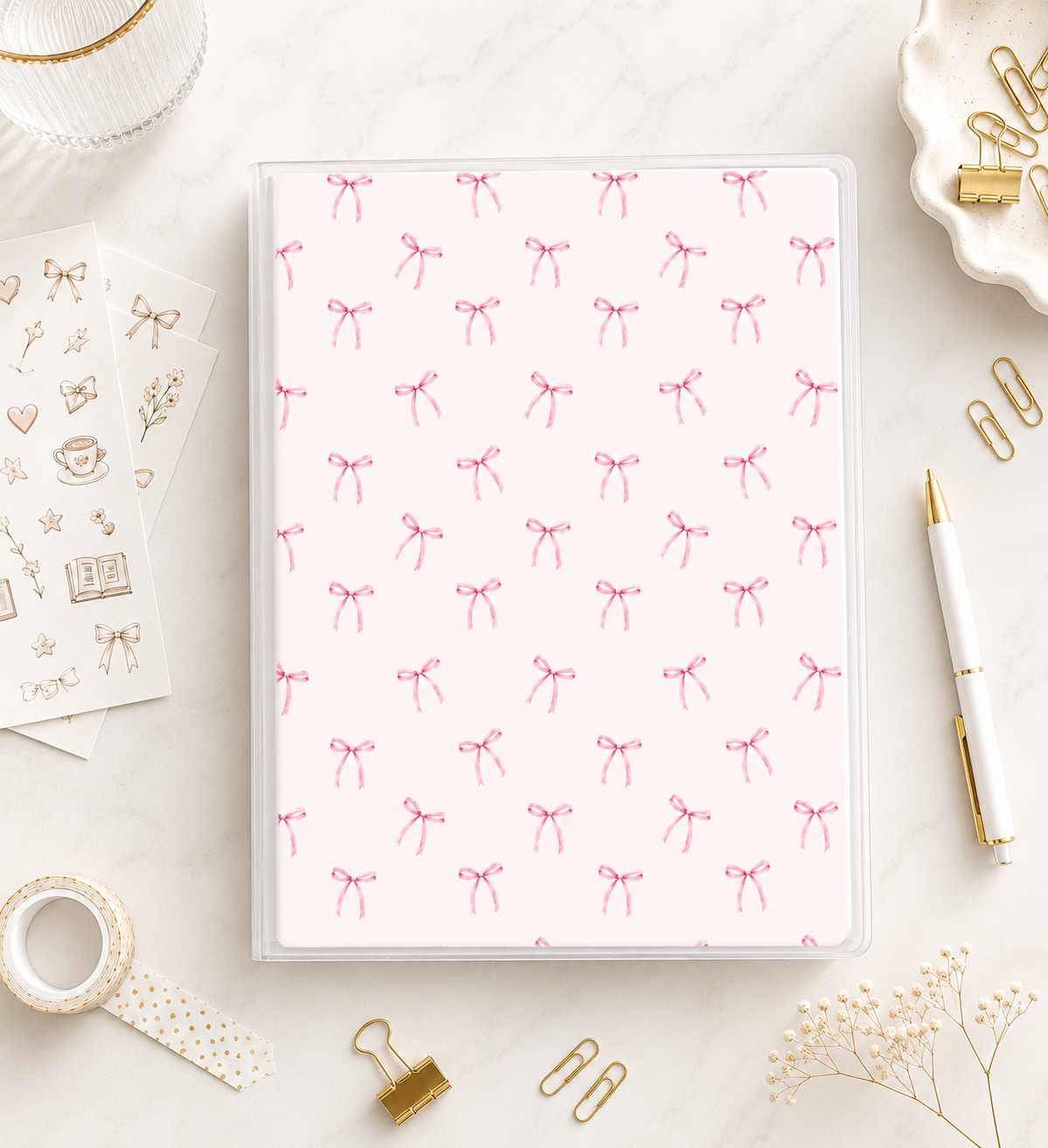 Pink Bows || Sticker Album