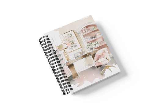 Pink Study || Notebook (Lined/Dot/Grid)