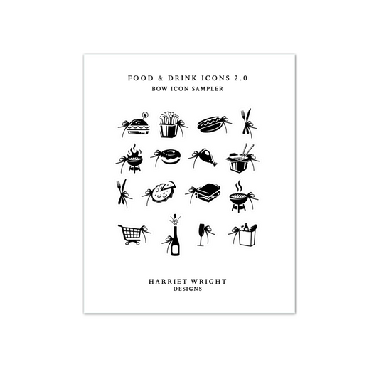Food & Drinks 2.0 || Bow Icon Sampler