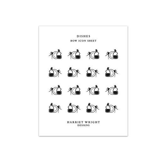 Dishes  || Bow Icon Collection
