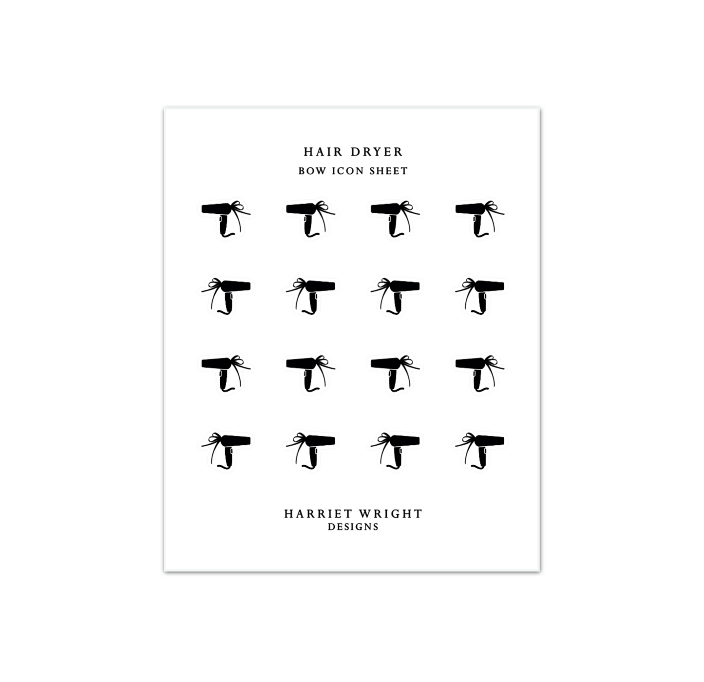 Hair Dryer || Bow Icon Collection