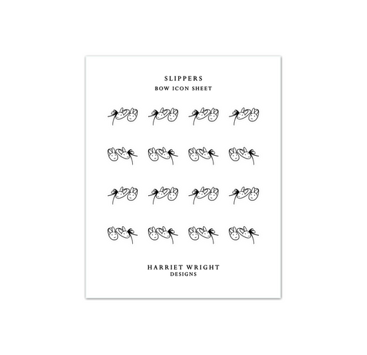 Slippers || Bow Icon Collection