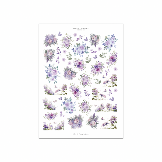 Lilac | Floral Sheet