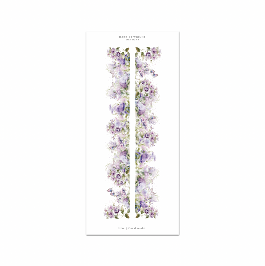 Lilac | Floral Cut Washi